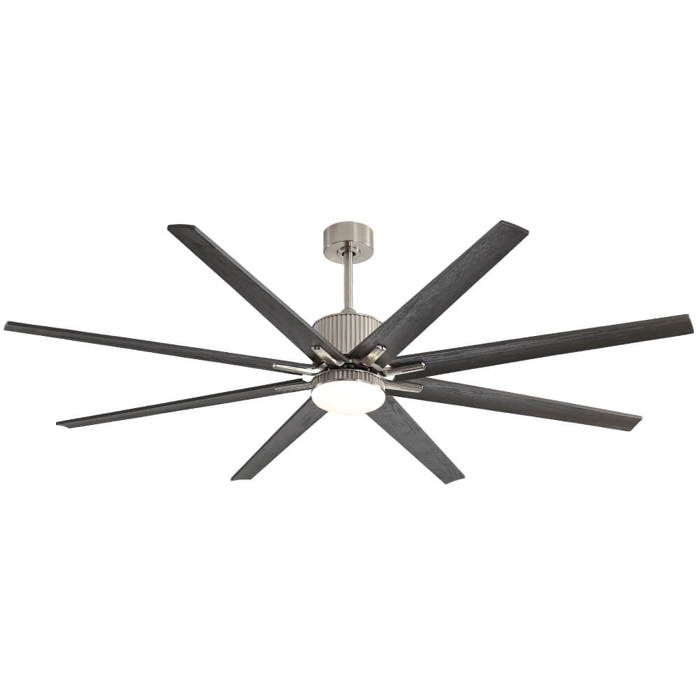 Sofucor 76'' Smart Ceiling Fan With Light Remote 8 Wood Blades Works With Phone