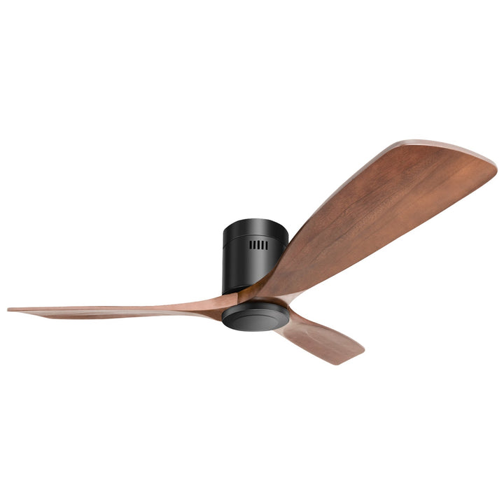 Sofucor KBS-52143 52‘’ Flush Mount Ceiling Fan With Remote Control 3 Blades