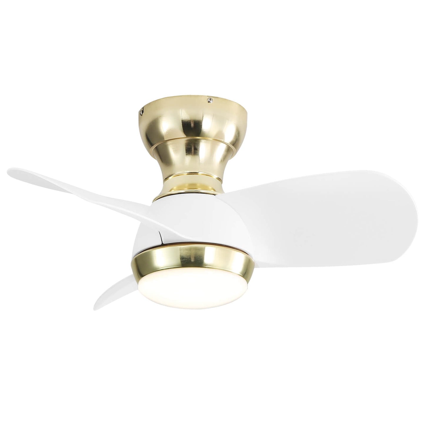 Sofucor KBS-23K001 23'' Low Profile Flushmount Ceiling Fan With Light Remote