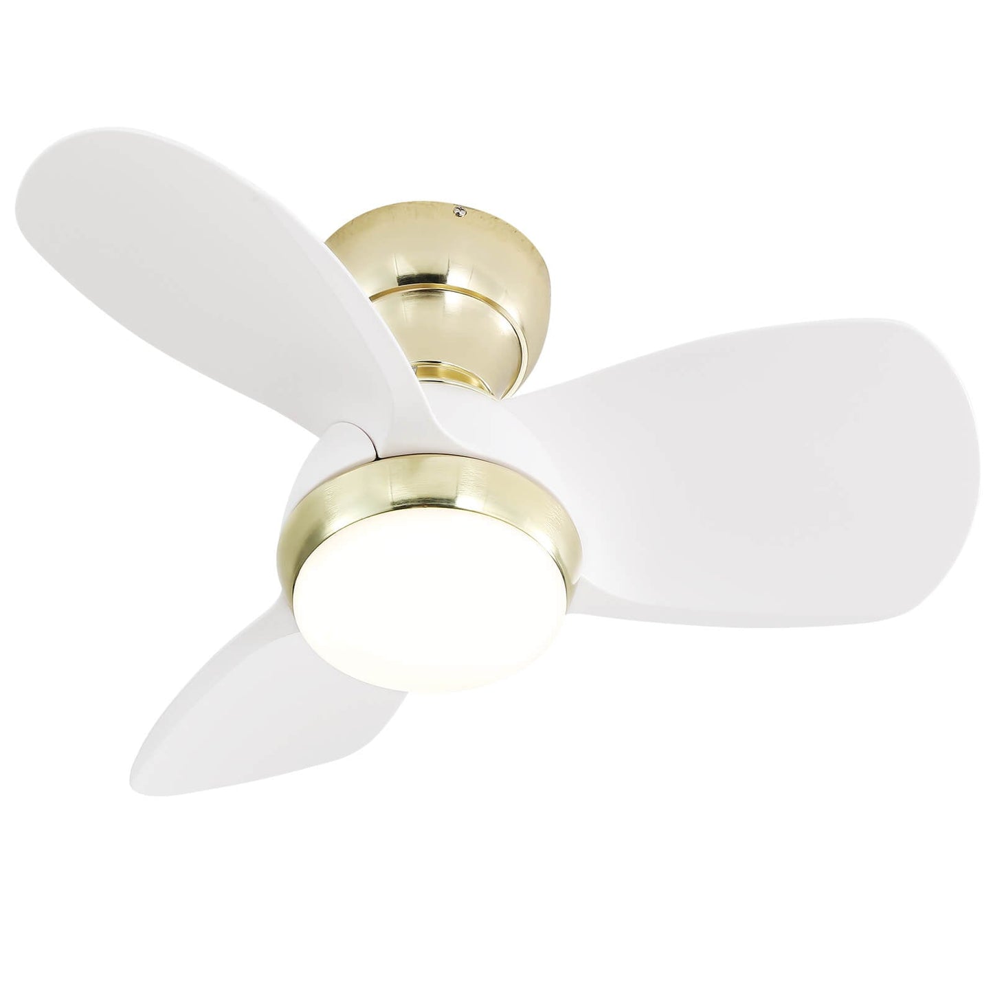 Sofucor KBS-23K001 23'' Low Profile Flushmount Ceiling Fan With Light Remote