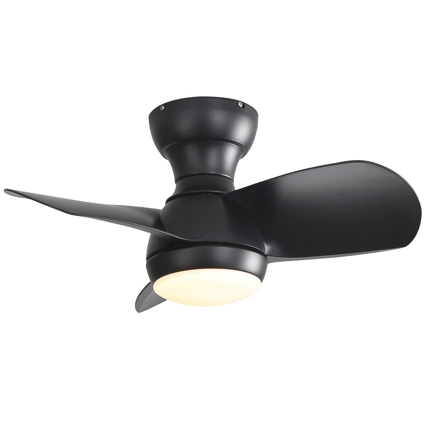 Sofucor KBS-23K001 23'' Low Profile Flushmount Ceiling Fan With Light Remote