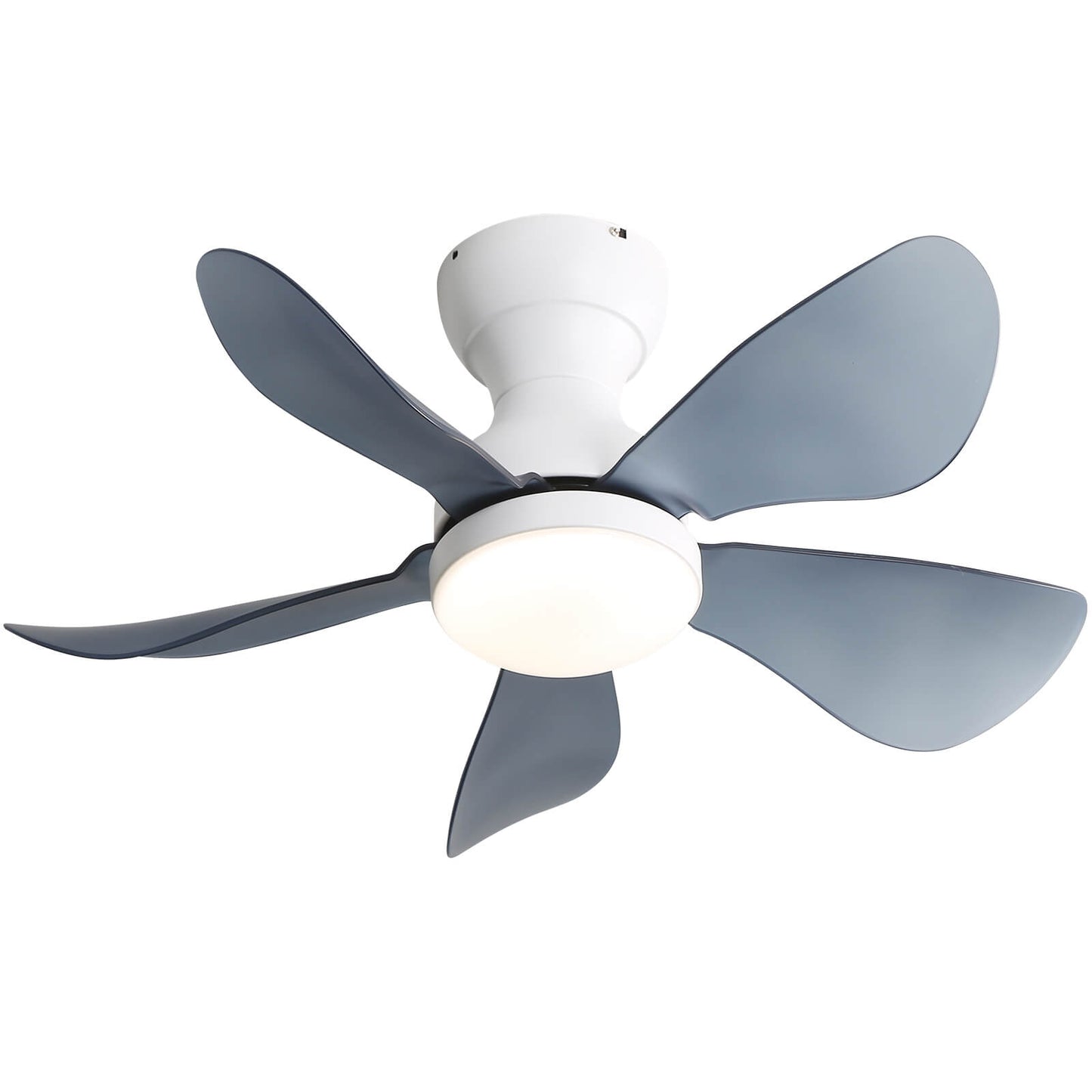 Sofucor 5-Blades 29 Inch Low Profile Flushmount Ceiling Fan With Light Remote