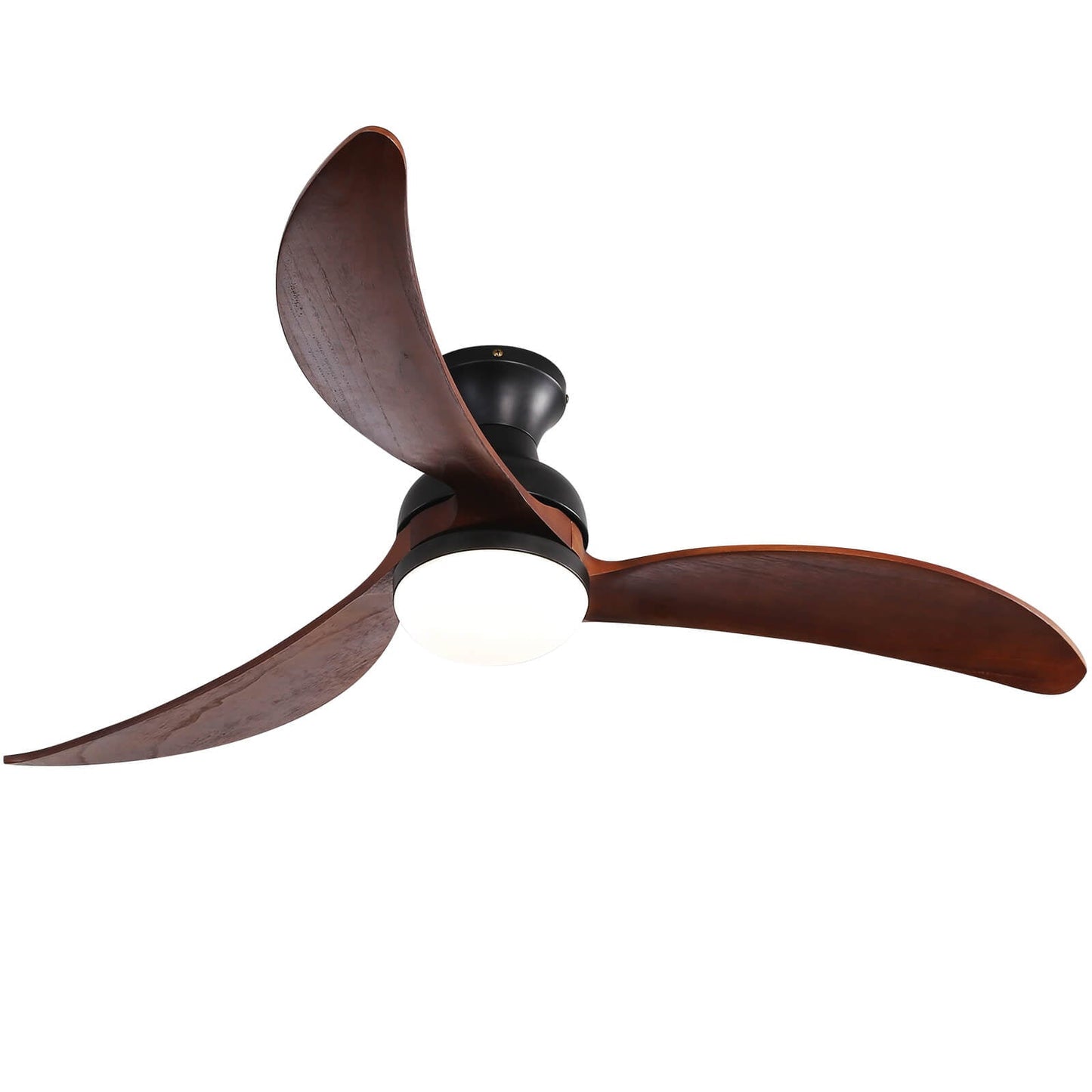 Sofucor KBS-52K034 52 Inch Low Profile Flushmount Smart Ceiling Fan With Light Remote