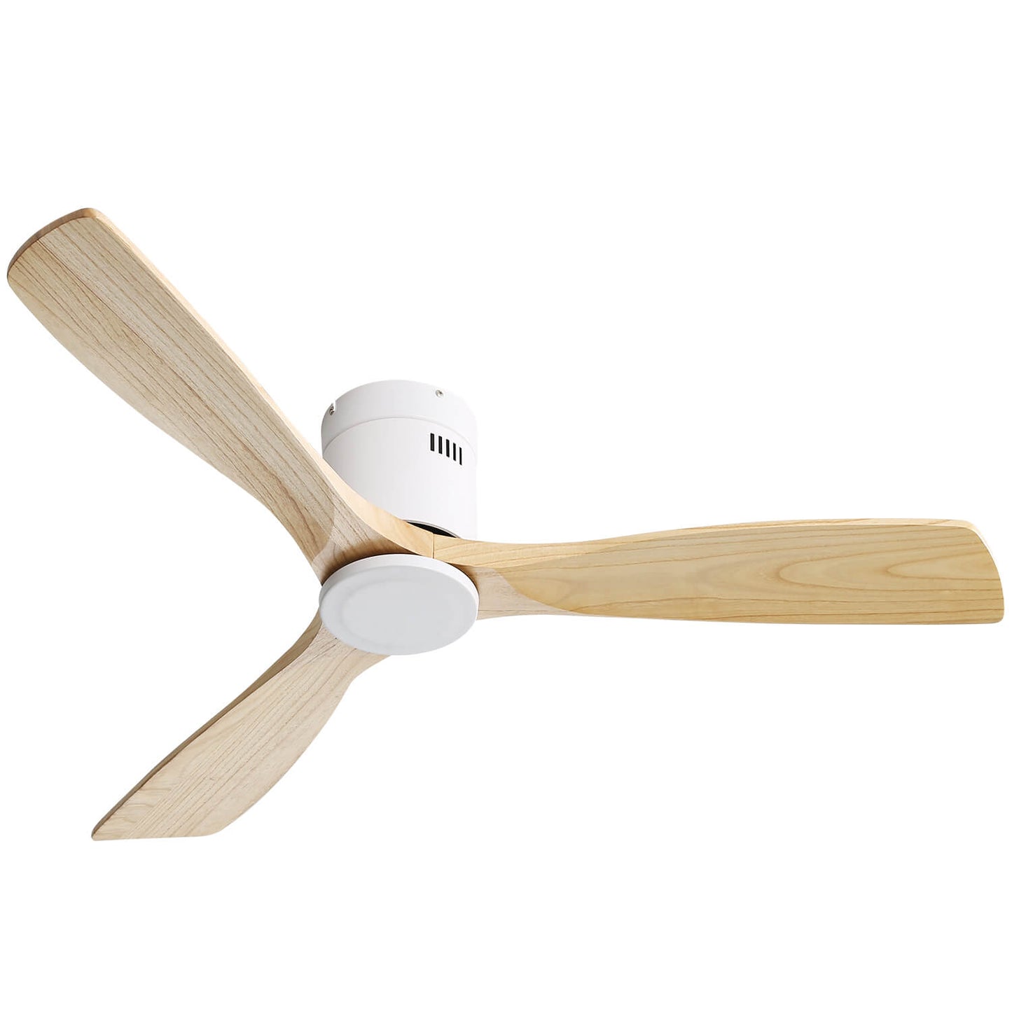Sofucor KBS-52143 52‘’ Flush Mount Ceiling Fan No Light With Remote Control 3 Blades
