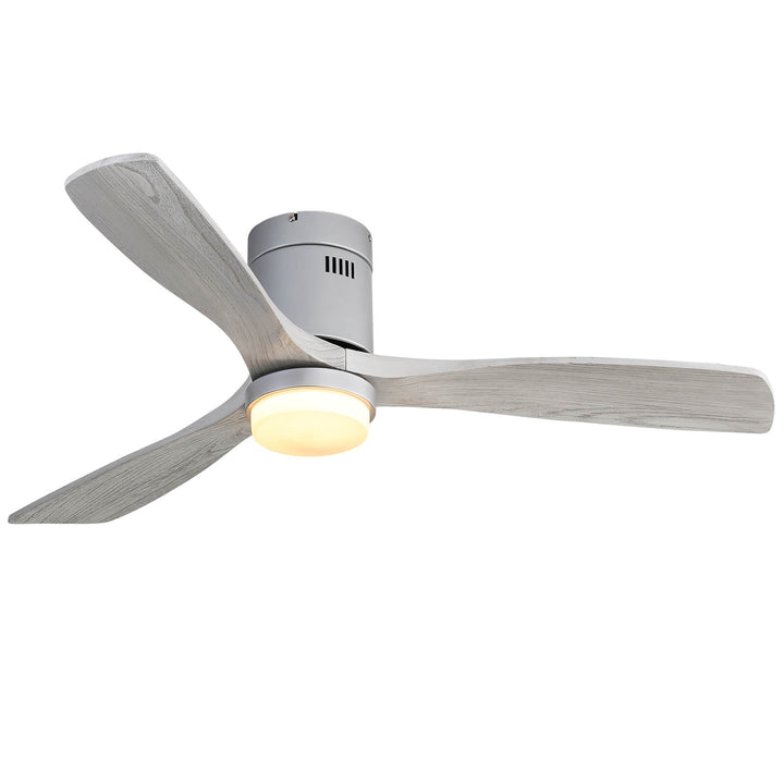 Sofucor 3-Blades 52'' Flush Mount Ceiling Fan With Light Remote Control-20