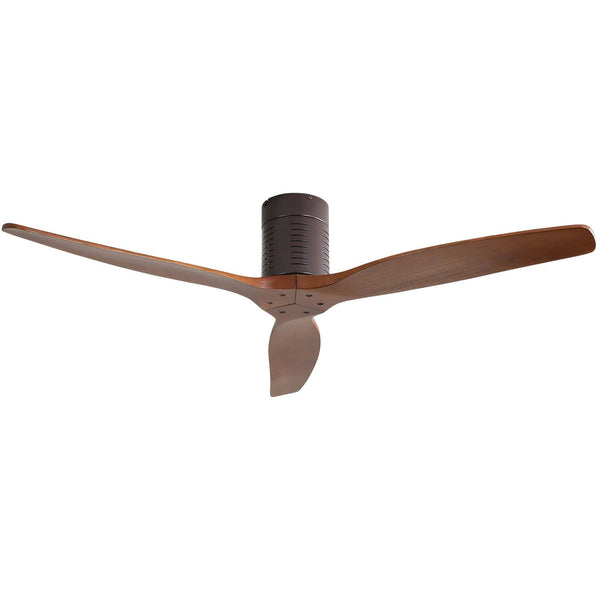 Sofucor KBS-52245-WD 52‘’ Flush Mount Ceiling Fan No Light With Remote Control