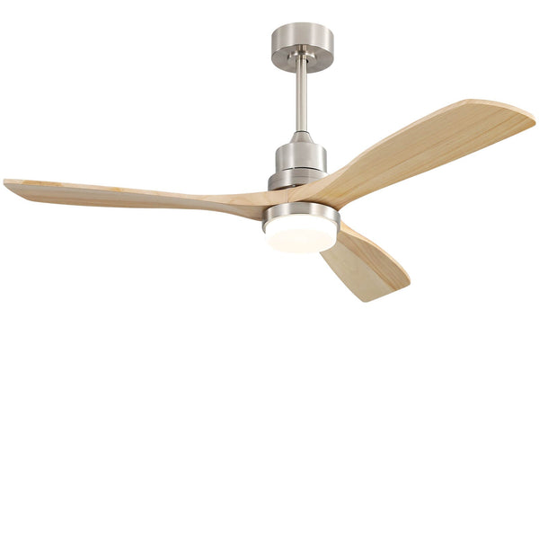 Sofucor KBS-5247 52'' Ceiling Fan With Light Remote Control DC Motor 3 Blades