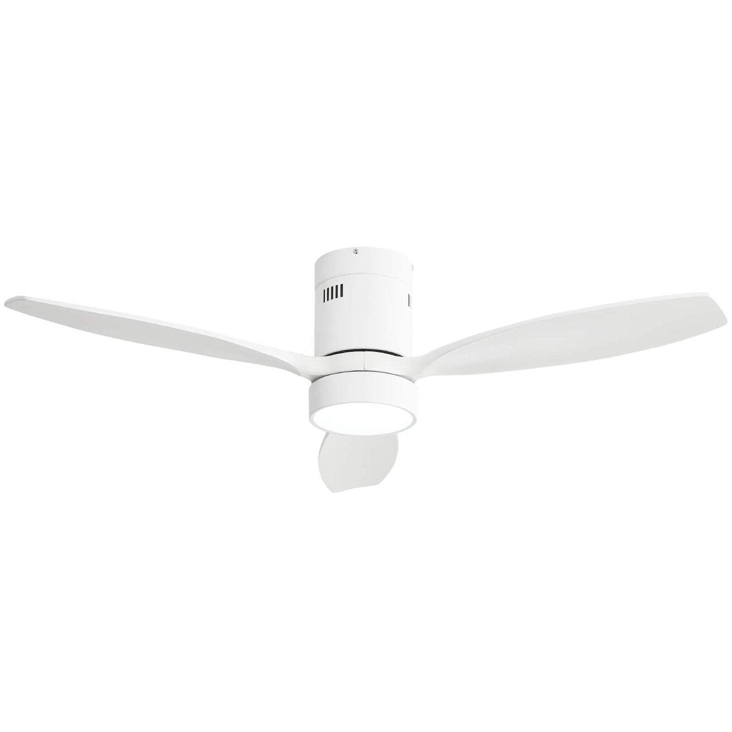 Sofucor KBS-52K077 52 Inch Flush Mount Celing Fan With Light Remote Wood Blades