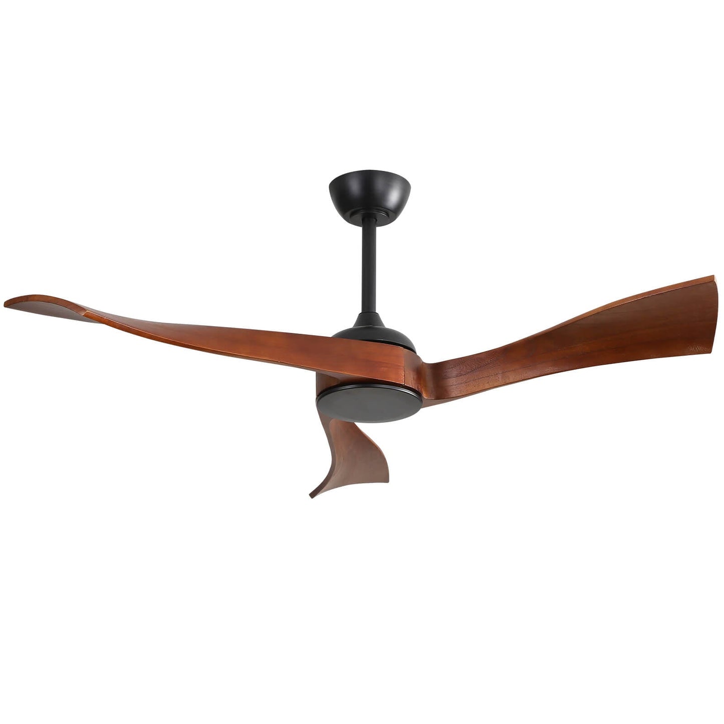 Sofucor KBS-52K012-WD 52‘’ Ceiling Fan No Light With Remote Irregular Wood Blades