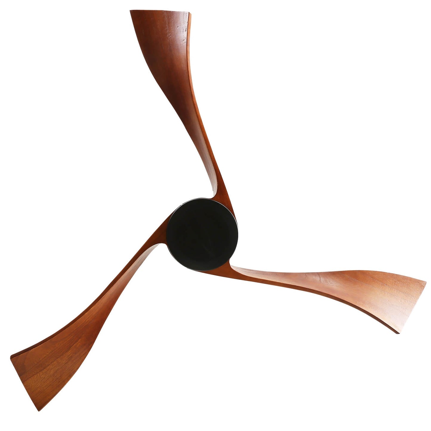 Sofucor KBS-52K012-WD 52‘’ Ceiling Fan No Light With Remote Irregular Wood Blades