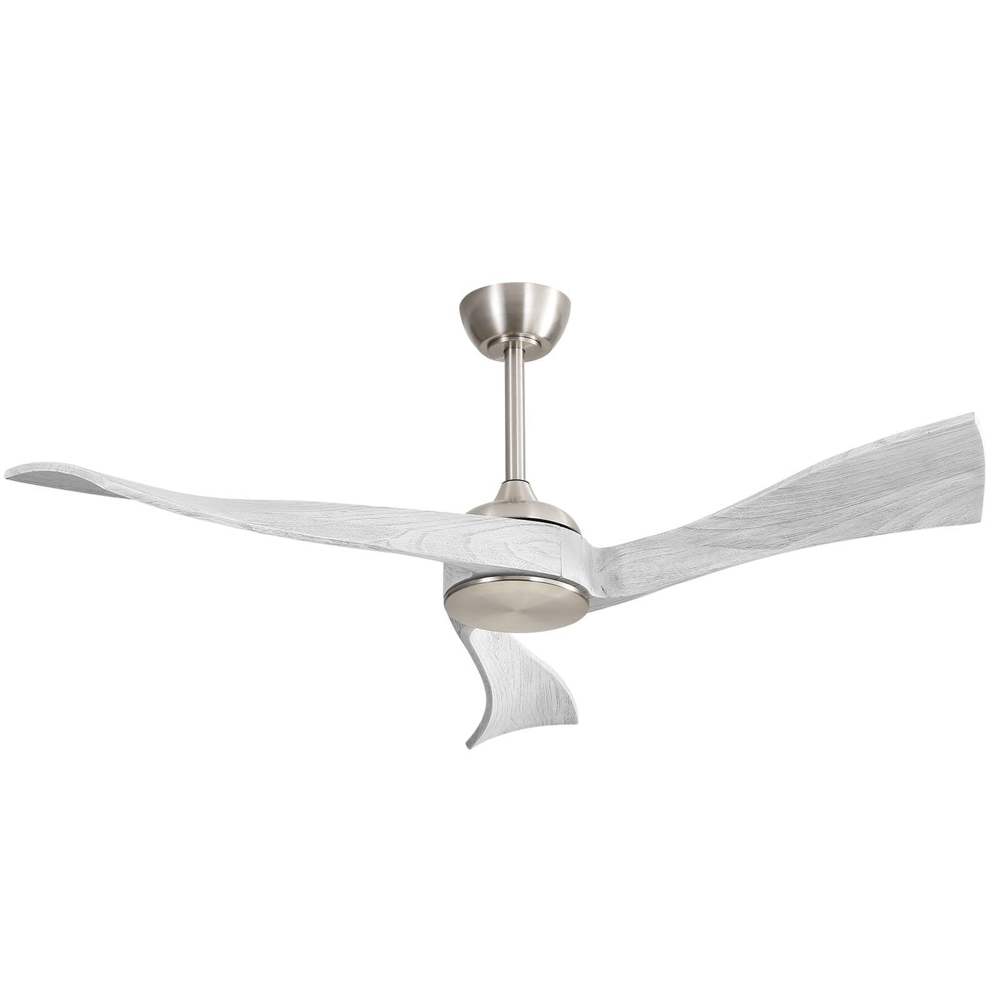 Sofucor KBS-52K012-WD 52‘’ Ceiling Fan No Light With Remote Irregular Wood Blades