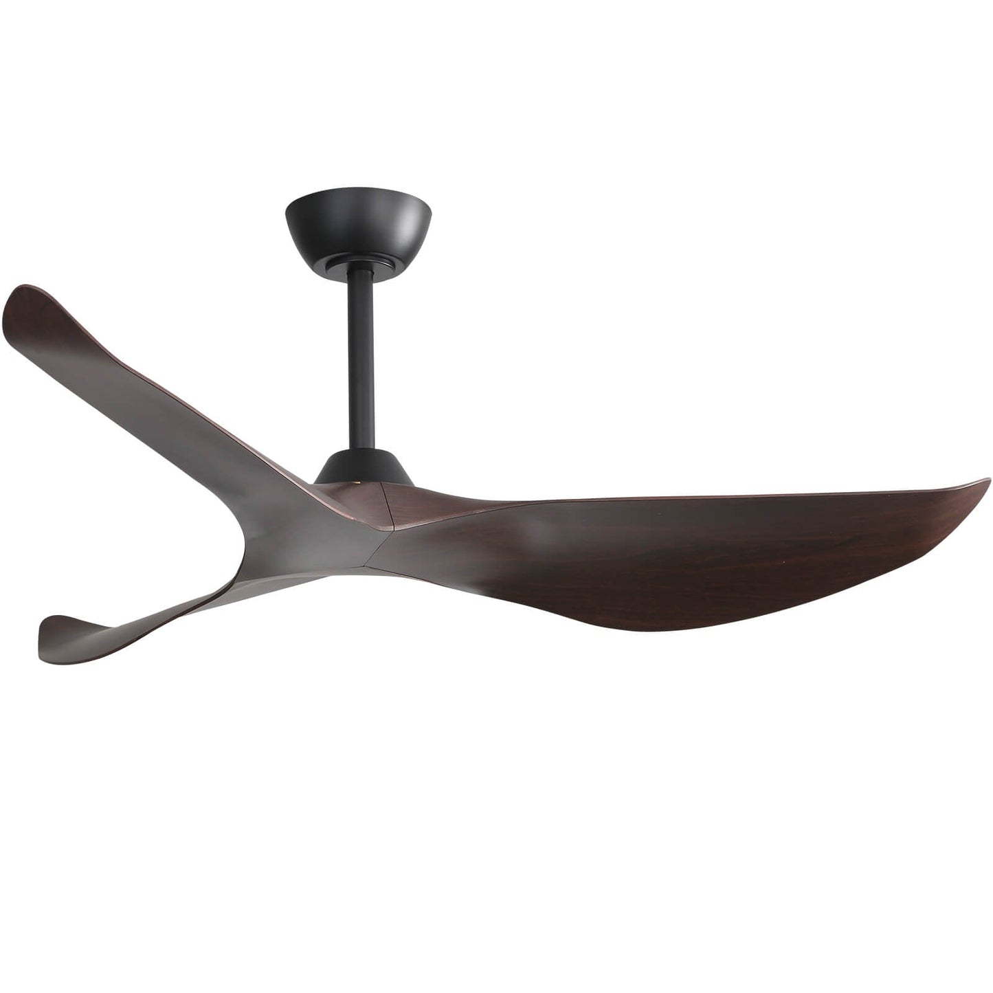 Sofucor KBS-52K037 52" Ceiling Fan No Light With Remote 3 Curved ABS Blades