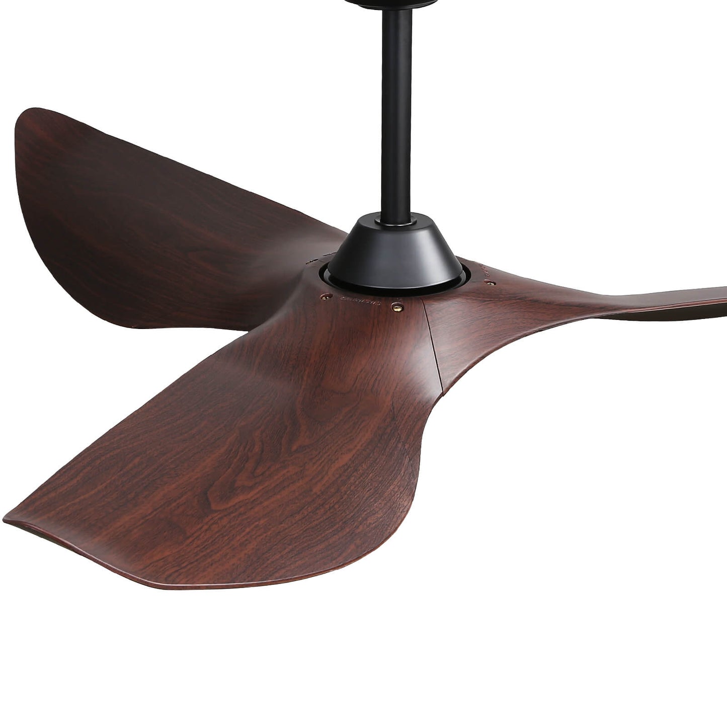 Sofucor KBS-52K037 52" Ceiling Fan No Light With Remote 3 Curved ABS Blades