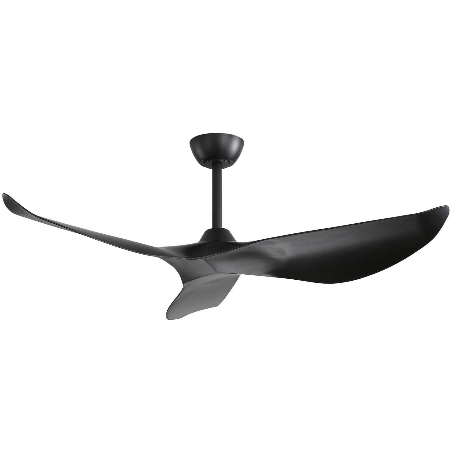 Sofucor KBS-52K037 52" Ceiling Fan No Light With Remote 3 Curved ABS Blades