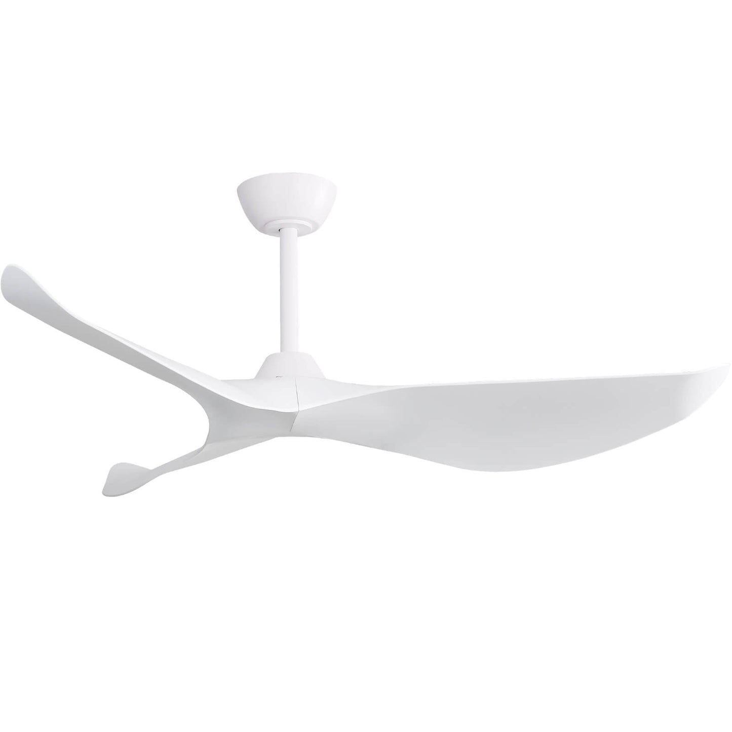 Sofucor KBS-52K037 52" Ceiling Fan No Light With Remote 3 Curved ABS Blades