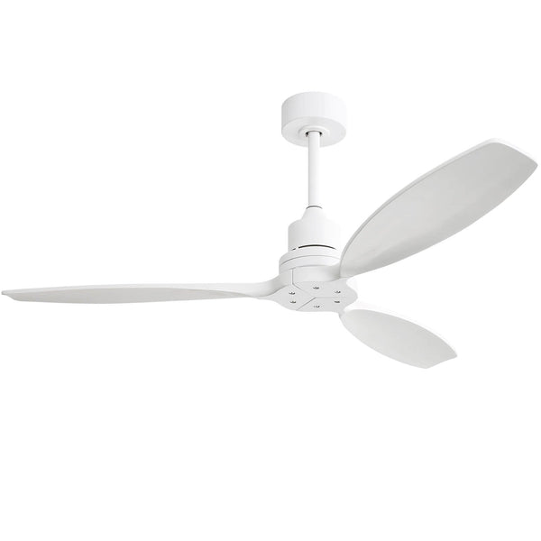 Sofucor KBS-52K076 52 Inch Ceiling Fan No Light Wood Blades Remote Control