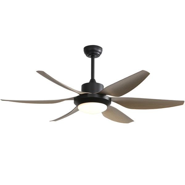 Sofucor 54 Inch 6 ABS Blades Ceiling Fan With Light Remote Contrtol