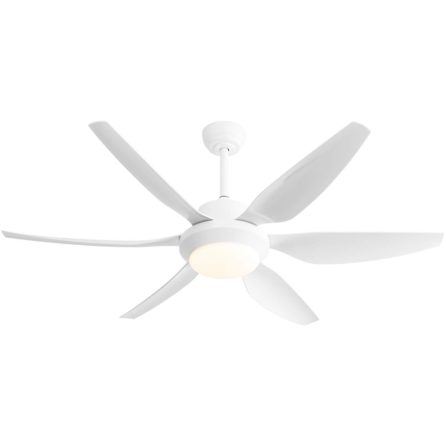 Sofucor 54 Inch 6 ABS Blades Ceiling Fan With Light Remote Contrtol