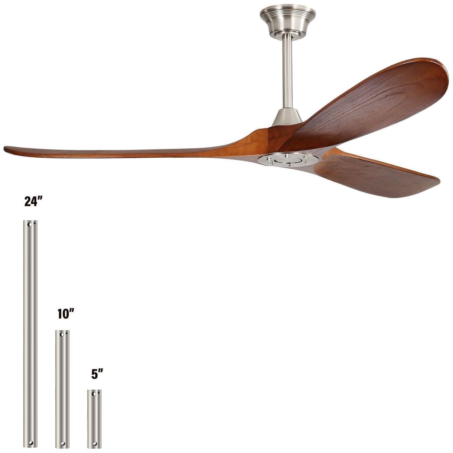 Sofucor KBS-6004 60 Inch Ceiling Fan No Light With Remote
