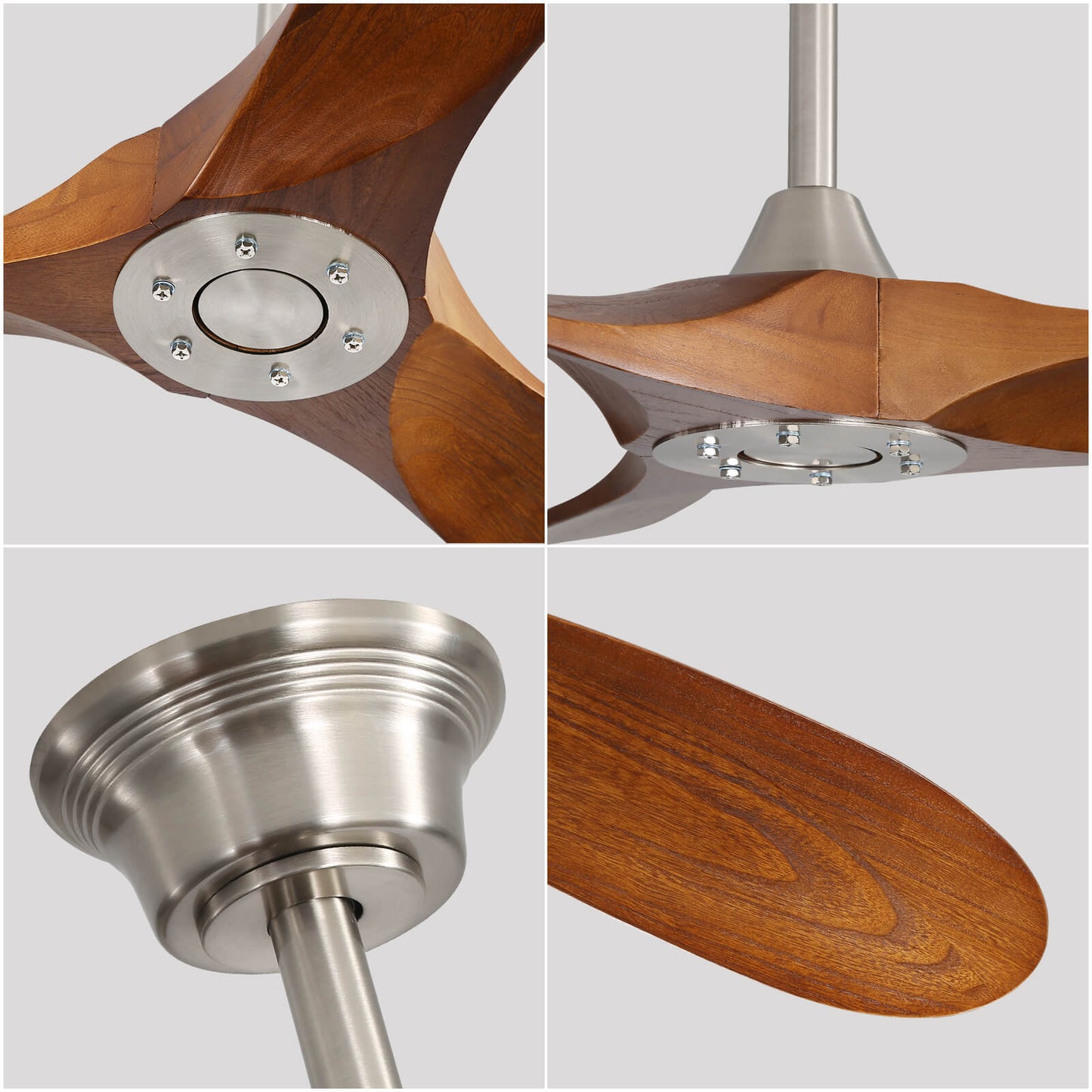 Sofucor KBS-6004 60 Inch Ceiling Fan No Light With Remote