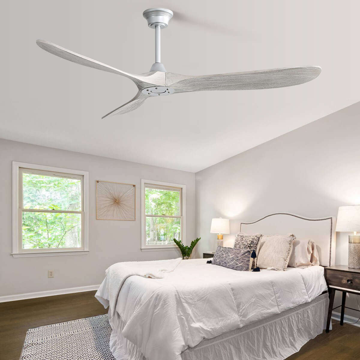 Sofucor KBS-6004 60 Inch Ceiling Fan No Light With Remote