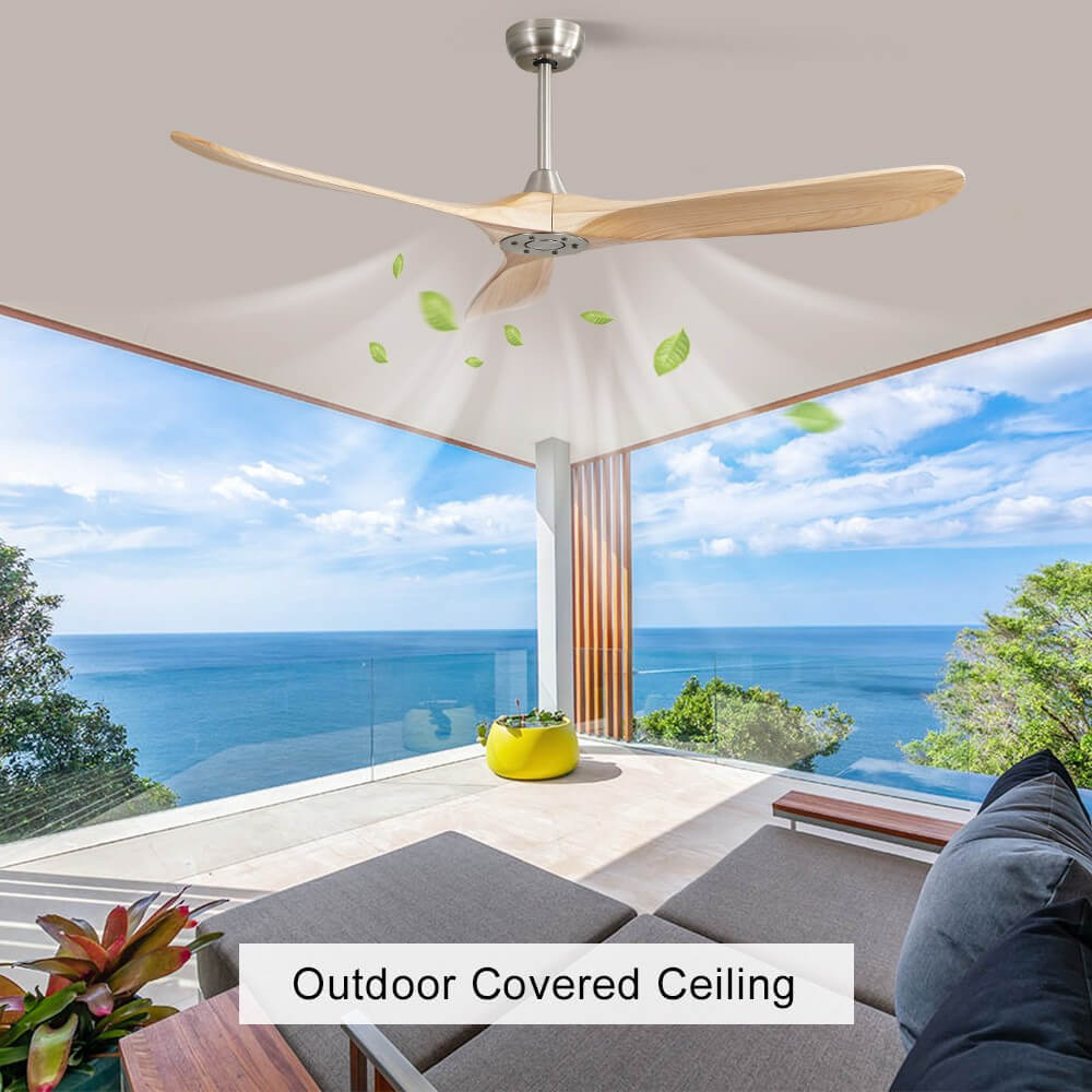 Sofucor KBS-6004 60 Inch Ceiling Fan No Light With Remote