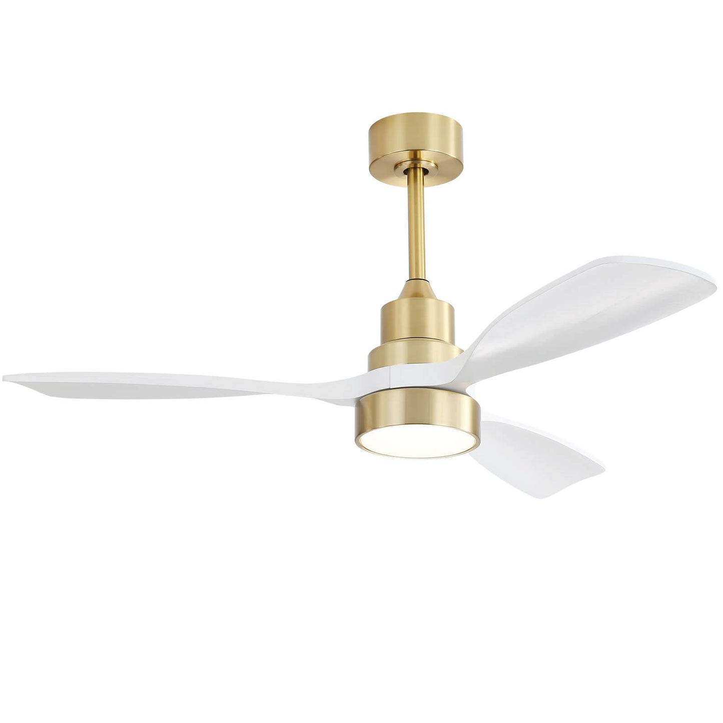 Sofucor KBS-48K006 48'' Ceiling Fan With Light Remote DC Motor 3 Wood Blades